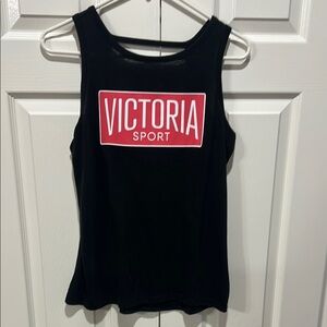 Victoria's Sport Black Fitted Sleeveless Tank Top